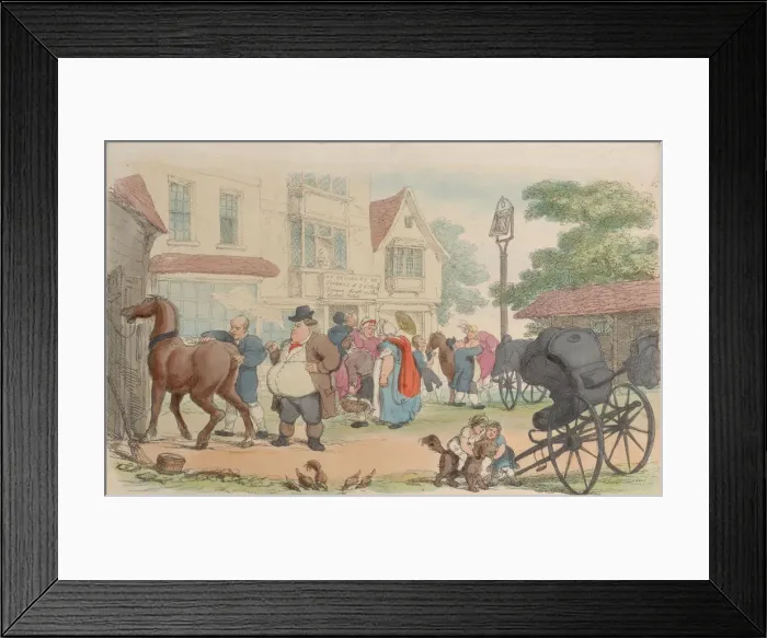 Framed Print : Plate 27, from World in Miniature, 1816. 1816. Creator: Thomas Rowlandson Framed Print : Plate 27, from World in Miniature, 1816. 1816. Creator: Thomas Rowlandson