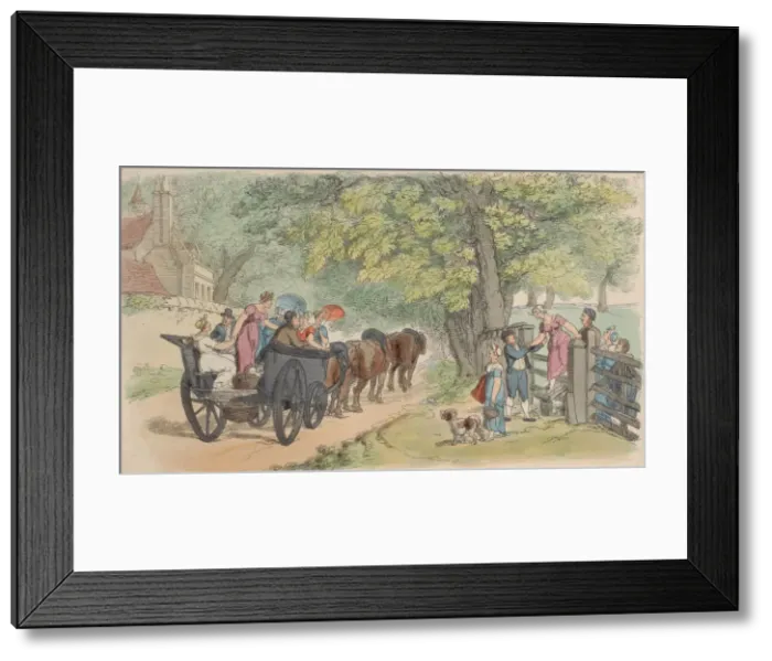 Framed Print : Plate 33, from World in Miniature, 1816. 1816. Creator: Thomas Rowlandson Framed Print : Plate 33, from World in Miniature, 1816. 1816. Creator: Thomas Rowlandson