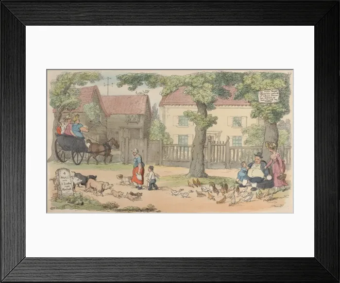 Framed Print : Plate 32, from World in Miniature, 1816. 1816. Creator: Thomas Rowlandson Framed Print : Plate 32, from World in Miniature, 1816. 1816. Creator: Thomas Rowlandson