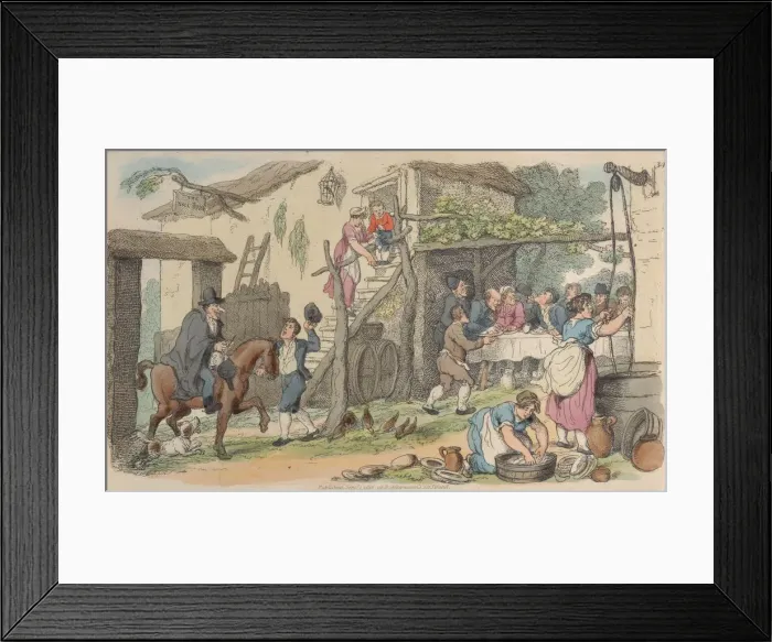 Framed Print : Plate 34, from World in Miniature, 1816. 1816. Creator: Thomas Rowlandson Framed Print : Plate 34, from World in Miniature, 1816. 1816. Creator: Thomas Rowlandson