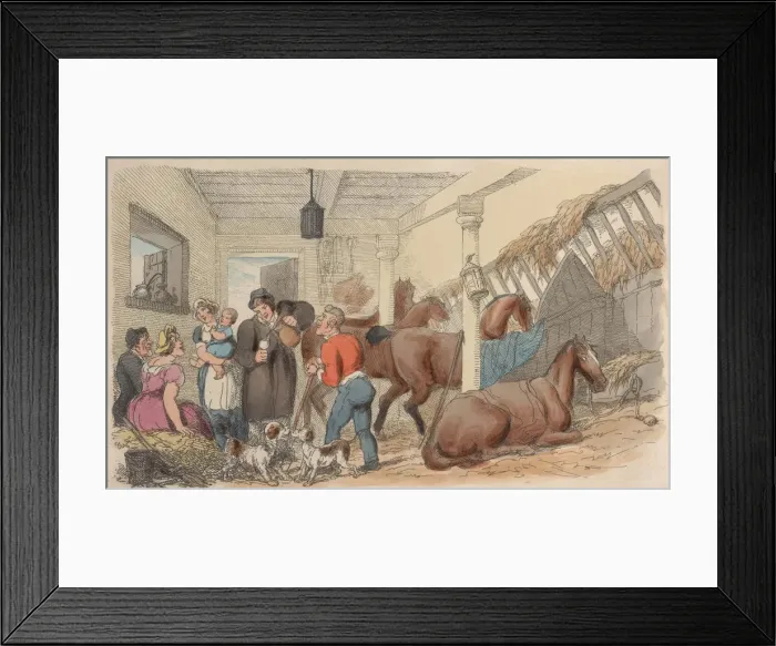 Framed Print : Plate 36, from World in Miniature, 1816. 1816. Creator: Thomas Rowlandson