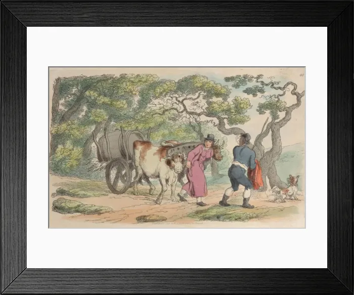 Framed Print : Plate 40, from World in Miniature, 1816. 1816. Creator: Thomas Rowlandson