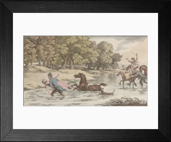 Framed Print : Sophia Rescued from the Water, from The Vicar of Wakefield, May 1, 1817 Framed Print : Sophia Rescued from the Water, from The Vicar of Wakefield, May 1, 1817