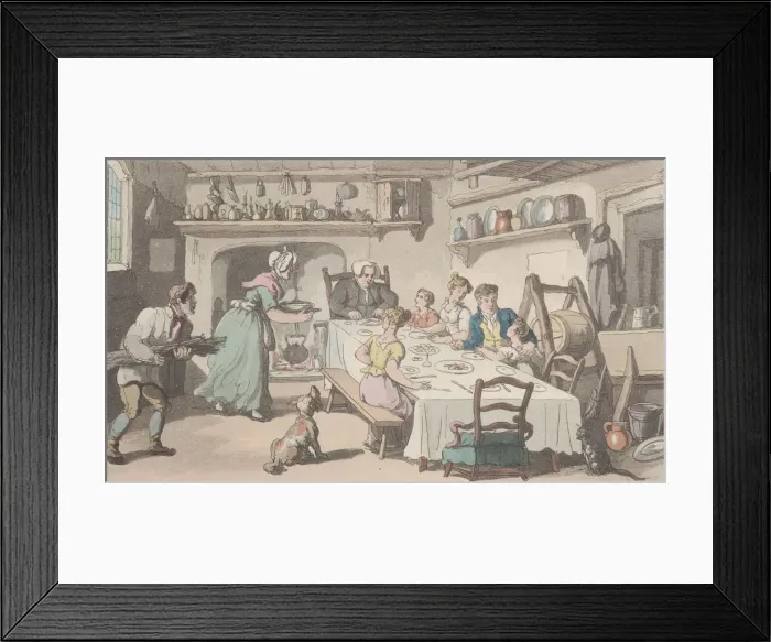 Framed Print : Mr. Burchells First Visit, from The Vicar of Wakefield, May 1, 1817 Framed Print : Mr. Burchells First Visit, from The Vicar of Wakefield, May 1, 1817