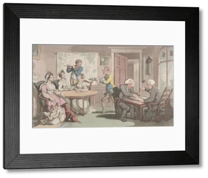 Framed Print : The Social Evening, from The Vicar of Wakefield, May 1, 1817. May 1, 1817 Framed Print : The Social Evening, from The Vicar of Wakefield, May 1, 1817. May 1, 1817