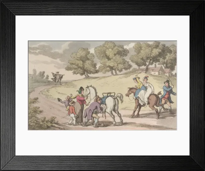 Framed Print : The Vicars Family on their Road to Church, from The Vicar of Wakefield Framed Print : The Vicars Family on their Road to Church, from The Vicar of Wakefield