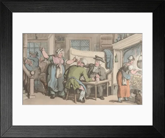 Framed Print : The Scold, with News of Olivia, from The Vicar of Wakefield, May 1, 1817 Framed Print : The Scold, with News of Olivia, from The Vicar of Wakefield, May 1, 1817