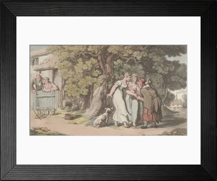 Framed Print : Fortune-telling, from The Vicar of Wakefield, May 1, 1817. May 1, 1817 Framed Print : Fortune-telling, from The Vicar of Wakefield, May 1, 1817. May 1, 1817