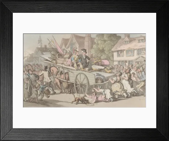 Framed Print : The Vicar in company with Strolling Players, from The Vicar of Wakefield Framed Print : The Vicar in company with Strolling Players, from The Vicar of Wakefield