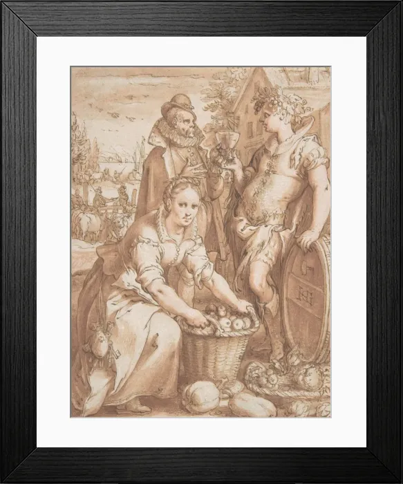 Framed Print : Autumn; Study for an Engraving, n. d Creator: Jan Saenredam Framed Print : Autumn; Study for an Engraving, n. d Creator: Jan Saenredam