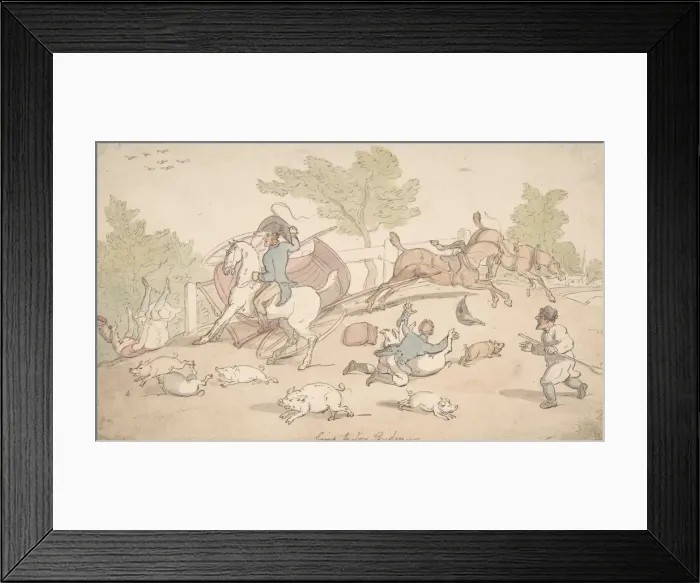Framed Print : Going to Ivy Bridge, 1780-1827. Creator: Thomas Rowlandson Framed Print : Going to Ivy Bridge, 1780-1827. Creator: Thomas Rowlandson
