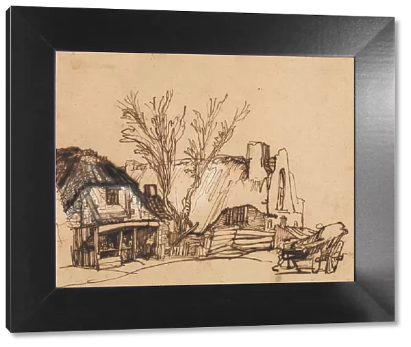Two Cottages, ca. 1636. Creator: Rembrandt Harmensz van Rijn