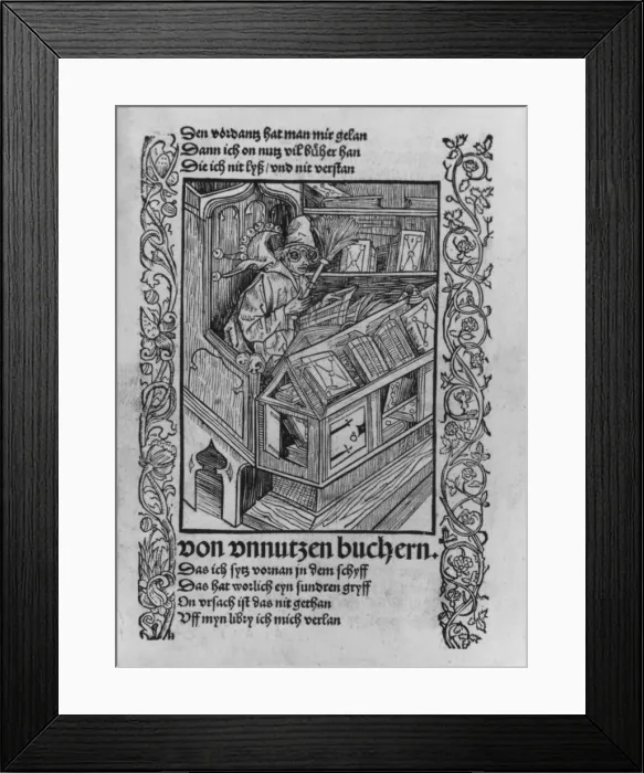 Framed Print : Das Narrenschyff, 1495. 1495. Creator: Albrecht Durer Framed Print : Das Narrenschyff, 1495. 1495. Creator: Albrecht Durer
