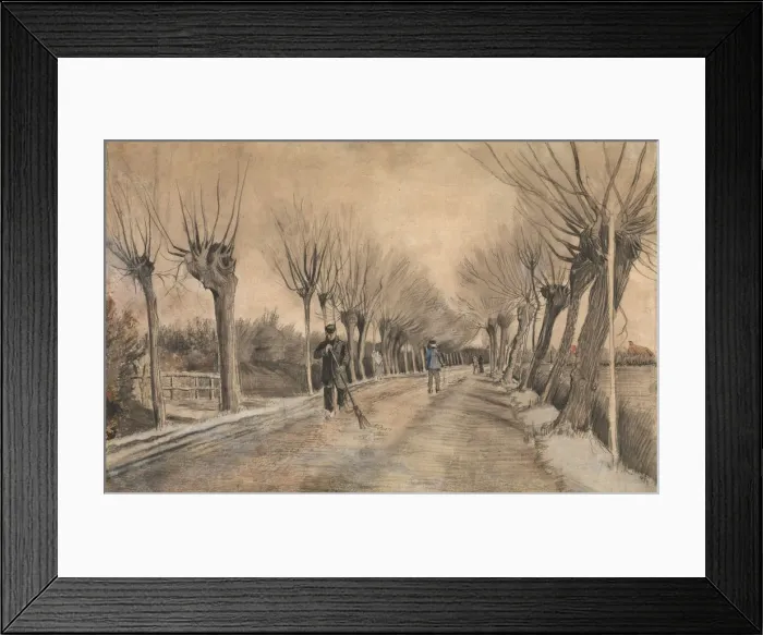 Framed Print : Road in Etten, 1881. Creator: Vincent van Gogh Framed Print : Road in Etten, 1881. Creator: Vincent van Gogh