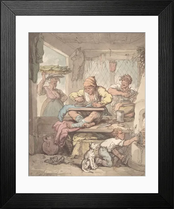 Framed Print : The Tailor, 1814. Creator: Unknown Framed Print : The Tailor, 1814. Creator: Unknown