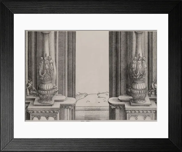 Framed Print : The Middle Section of the Entryway to the Central Portal Framed Print : The Middle Section of the Entryway to the Central Portal