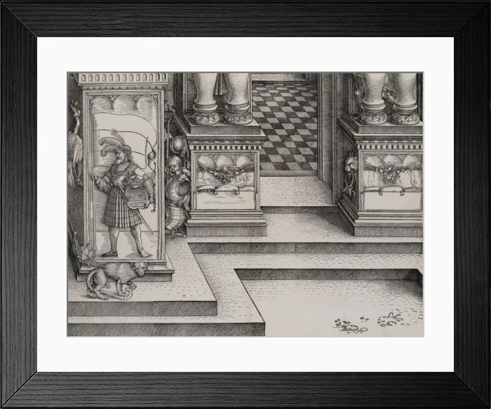 Framed Print : Lower Portion of the Entryway to the Right Portal (Die Porten des Adels) Framed Print : Lower Portion of the Entryway to the Right Portal (Die Porten des Adels)