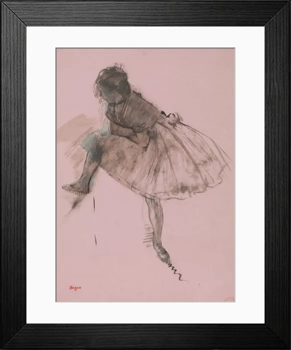 Framed Print : Study of a Ballet Dancer (recto); Two Studies of Dancers (verso), ca. 1873 Framed Print : Study of a Ballet Dancer (recto); Two Studies of Dancers (verso), ca. 1873