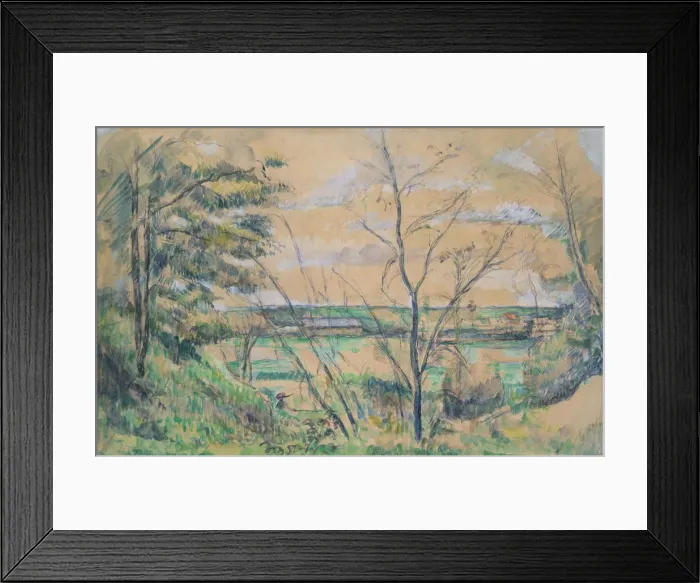 Framed Print : In the Oise Valley, 1878-80. Creator: Paul Cezanne