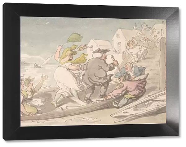 Easterly Winds, ca. 1810. Creator: Attributed to Thomas Rowlandson