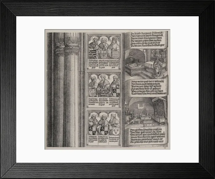 Framed Print : The Tomb Erected by Maximilian for His Father; and The Imperial Treasure Framed Print : The Tomb Erected by Maximilian for His Father; and The Imperial Treasure