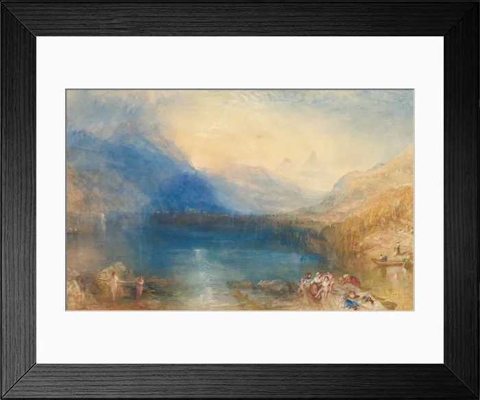 Framed Print : The Lake of Zug, 1843. Creator: JMW Turner Framed Print : The Lake of Zug, 1843. Creator: JMW Turner