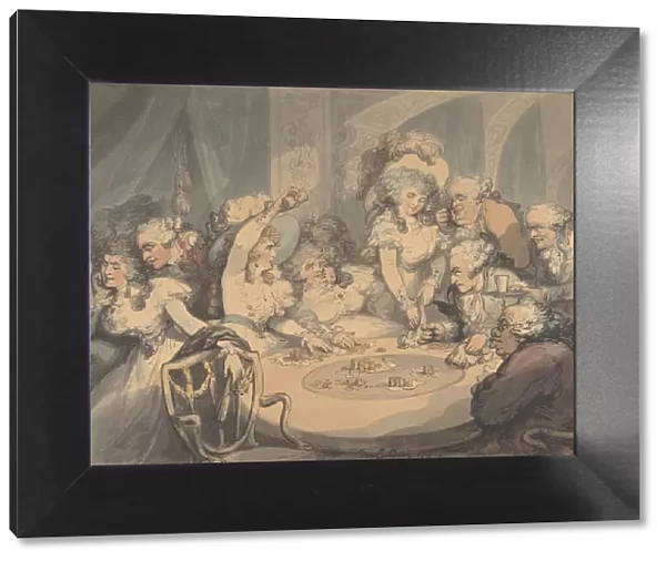 A Gaming Table at Devonshire House, 1791. Creator: Thomas Rowlandson