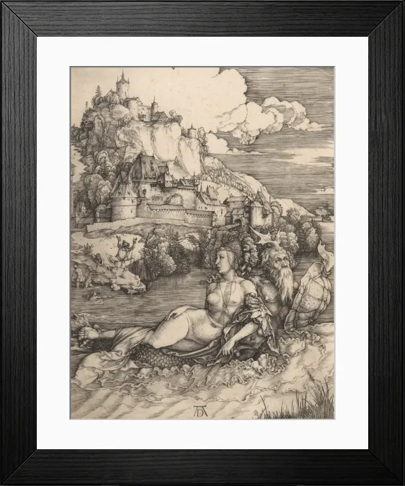 Framed Print : The Sea Monster (Das Meerwunder), ca. 1498. ca. 1498. Creator: Albrecht Durer Framed Print : The Sea Monster (Das Meerwunder), ca. 1498. ca. 1498. Creator: Albrecht Durer