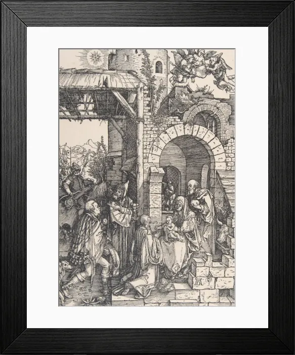 Framed Print : The Adoration of the Magi, from the series The Life of the Virgin, ca. 1502. ca. 1502