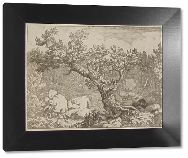 The Sportsman near the Large Tree, 17th century. Creator: Allart van Everdingen