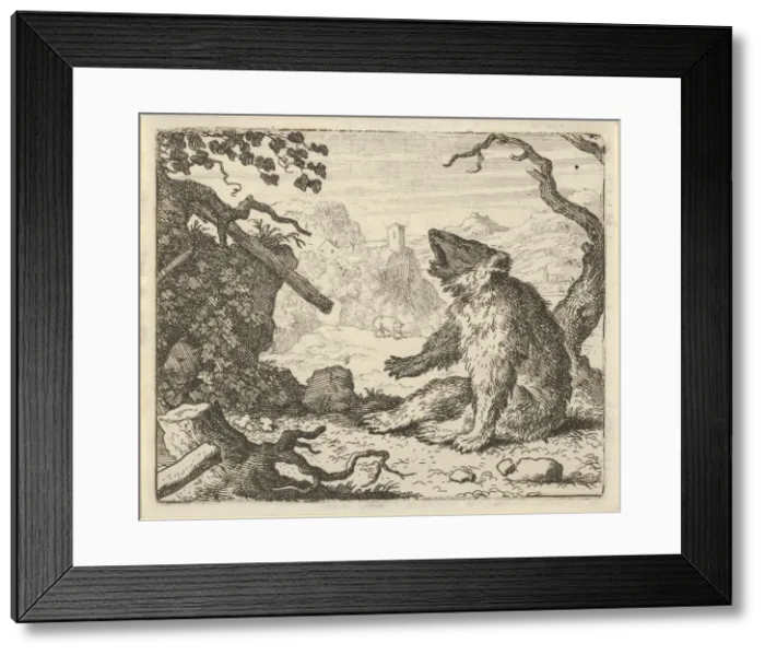 Framed Print : The Bear Calls Renard to Appear Before the Council of the Animals, 1650-75 Framed Print : The Bear Calls Renard to Appear Before the Council of the Animals, 1650-75