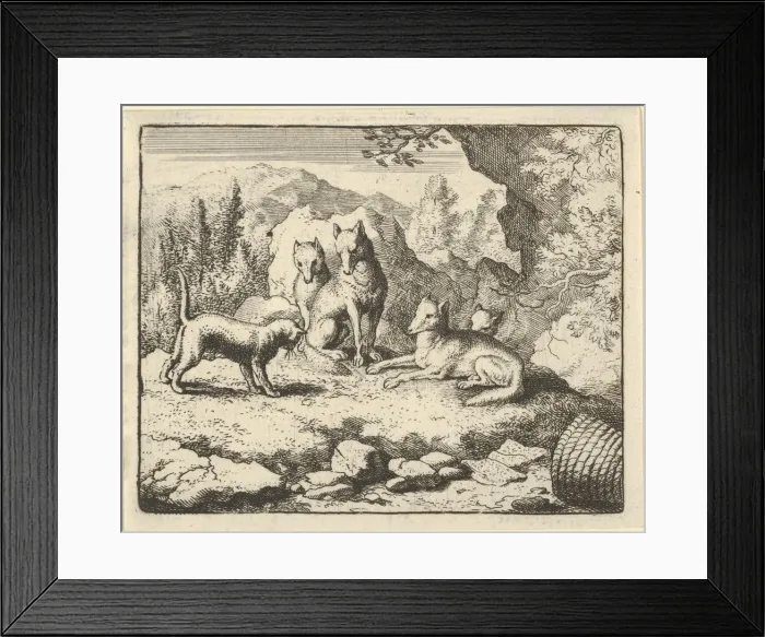 Framed Print : The Cat Calls Renard to Appear before the Tribunal, 1650-75 Framed Print : The Cat Calls Renard to Appear before the Tribunal, 1650-75