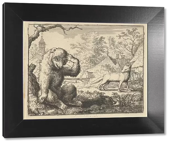 Renard Makes Fun of the Bear, 1650-75. Creator: Allart van Everdingen