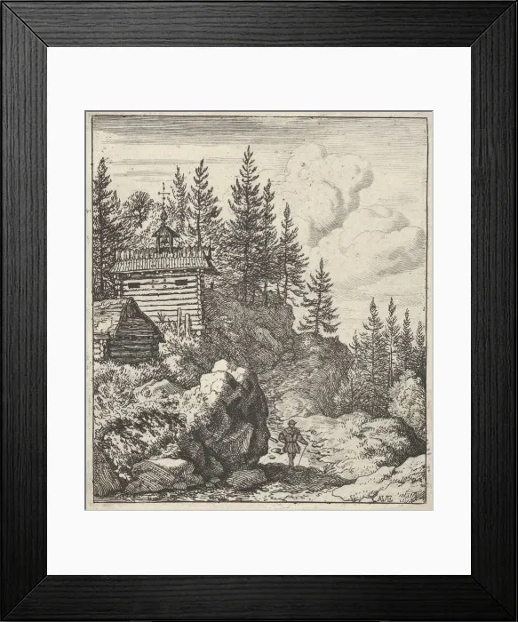 Framed Print : The Chapel, 17th century. Creator: Allart van Everdingen Framed Print : The Chapel, 17th century. Creator: Allart van Everdingen