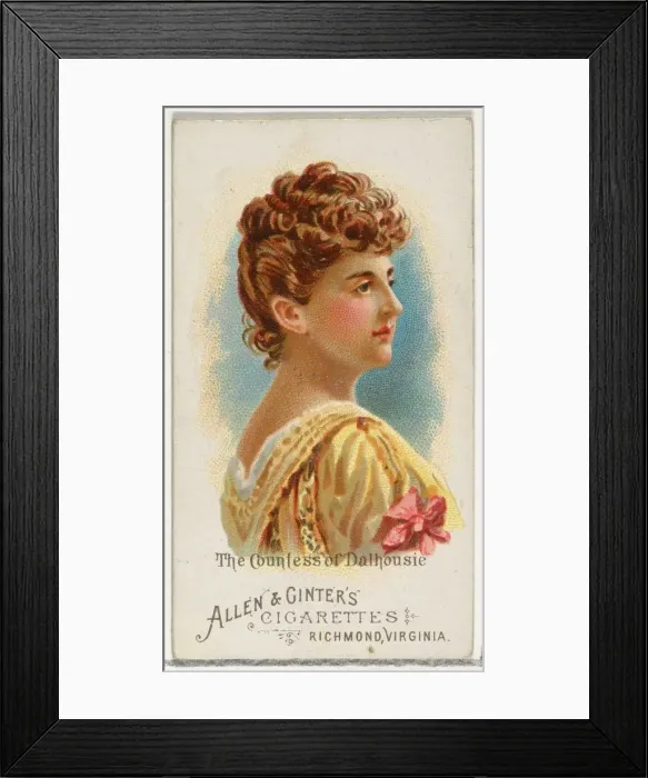 Framed Print : The Countess of Dalhousie, from Worlds Beauties, Series 1 (N26) for Allen & Framed Print : The Countess of Dalhousie, from Worlds Beauties, Series 1 (N26) for Allen &
