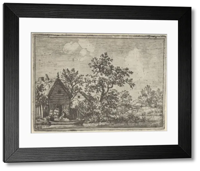Framed Print : The Two Barrels before a Hut, 17th century. Creator: Allart van Everdingen Framed Print : The Two Barrels before a Hut, 17th century. Creator: Allart van Everdingen