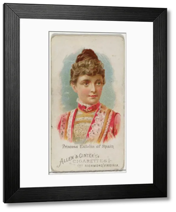 Framed Print : Princess Eulalia of Spain, from Worlds Beauties, Series 1 (N26) for Allen & Framed Print : Princess Eulalia of Spain, from Worlds Beauties, Series 1 (N26) for Allen &