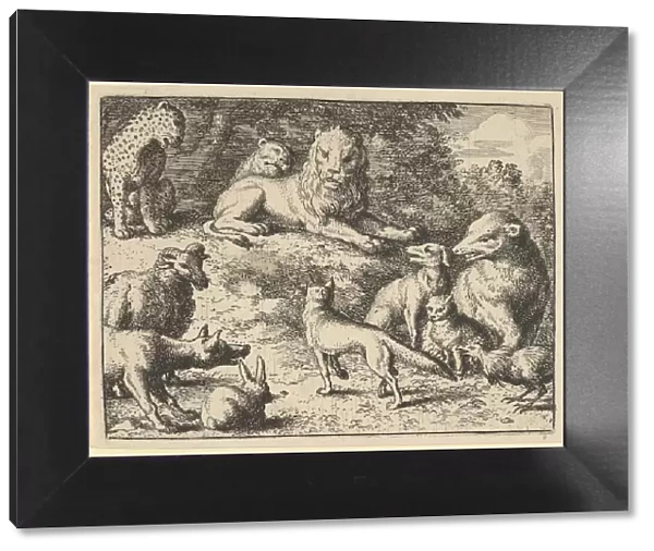 Renard is Accused by the Animals Before the Lion, 1650-75. Creator: Allart van Everdingen