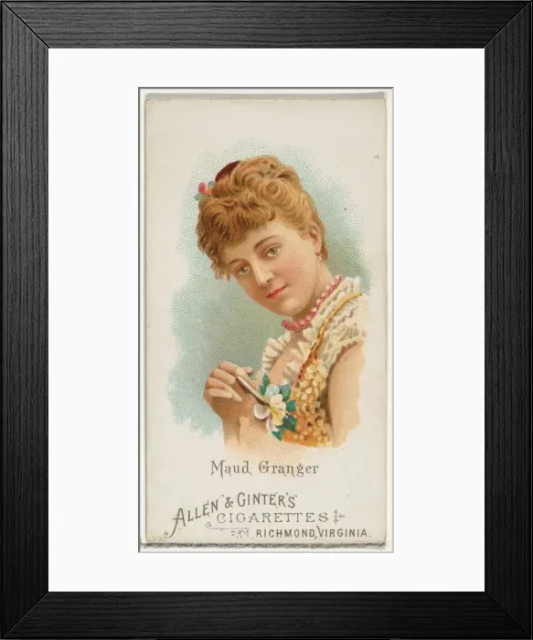 Framed Print : Maud Granger, from Worlds Beauties, Series 1 (N26) for Allen & Ginter Cigarettes Framed Print : Maud Granger, from Worlds Beauties, Series 1 (N26) for Allen & Ginter Cigarettes