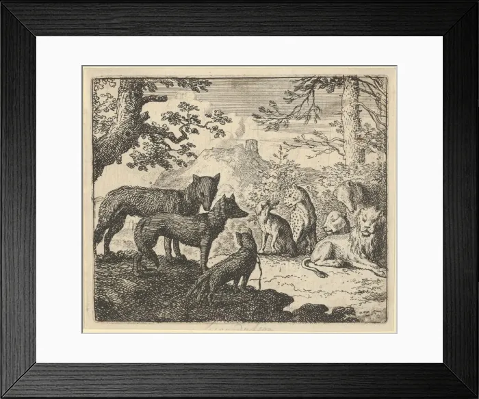 Framed Print : Renards Parents Ask to Withdraw from the Court, 1650-75. Creator: Allart van Everdingen Framed Print : Renards Parents Ask to Withdraw from the Court, 1650-75. Creator: Allart van Everdingen
