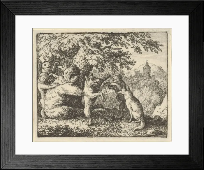 Framed Print : On Order of the Lion, a Piece of Skin is Taken from the Bear, A Piece of the Front Paws Framed Print : On Order of the Lion, a Piece of Skin is Taken from the Bear, A Piece of the Front Paws