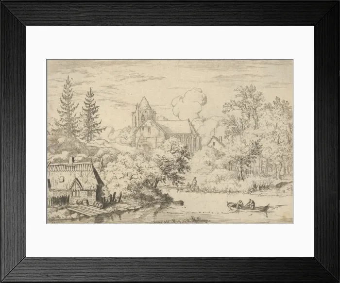 Framed Print : The Casks and Planks at the Back of the River, 17th century Framed Print : The Casks and Planks at the Back of the River, 17th century