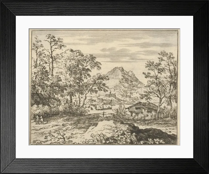 Framed Print : The Broad River, 17th century. Creator: Allart van Everdingen Framed Print : The Broad River, 17th century. Creator: Allart van Everdingen