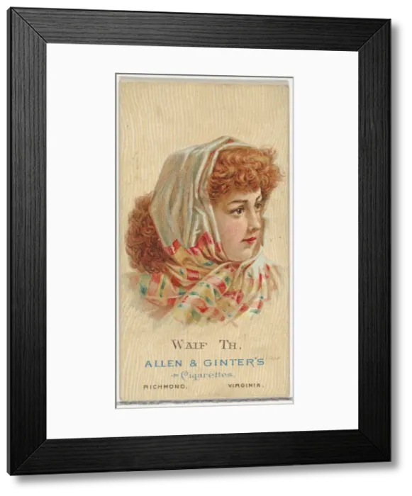 Framed Print : Waif Th, from Worlds Beauties, Series 2 (N27) for Allen & Ginter Cigarettes, 1888 Framed Print : Waif Th, from Worlds Beauties, Series 2 (N27) for Allen & Ginter Cigarettes, 1888