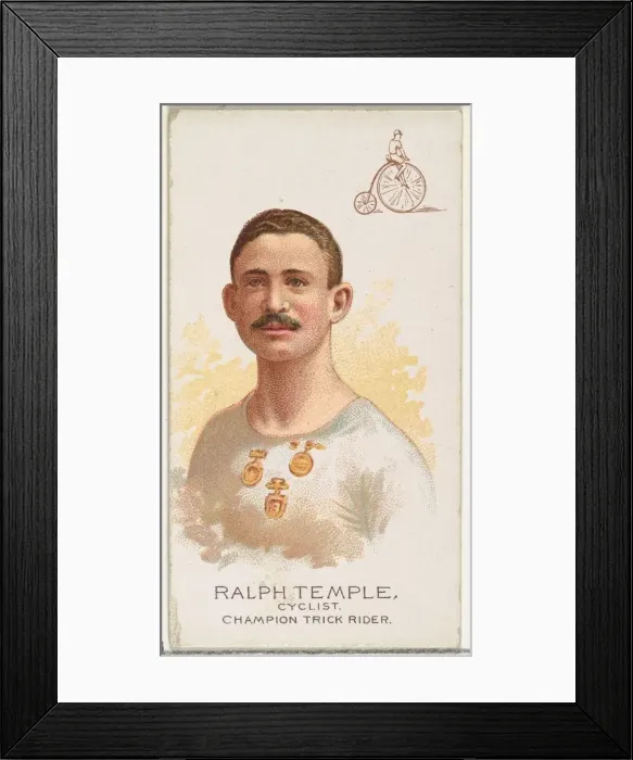 Framed Print : Ralph Temple, Cyclist, Champion Trick Rider, from Worlds Champions Framed Print : Ralph Temple, Cyclist, Champion Trick Rider, from Worlds Champions