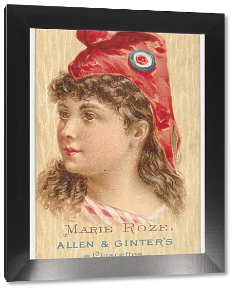 Marie Roze, from Worlds Beauties, Series 2 (N27) for Allen & Ginter Cigarettes, 1888