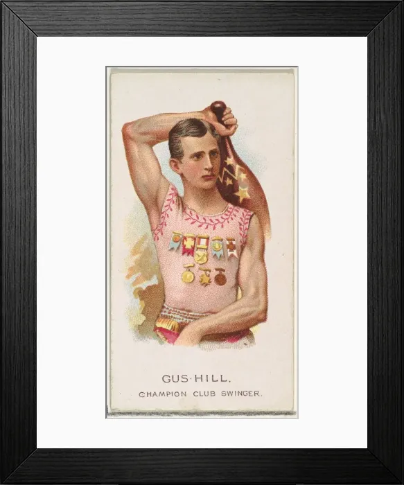 Framed Print : Gus Hill, Champion Club Swinger, from Worlds Champions Framed Print : Gus Hill, Champion Club Swinger, from Worlds Champions