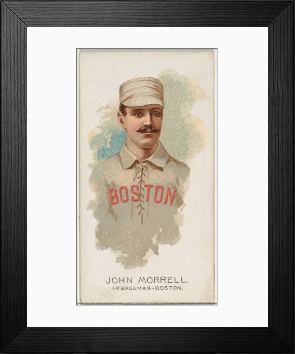 Framed Print : John Morrell, Baseball Player, 1st Baseman, Boston, from Worlds Champions Framed Print : John Morrell, Baseball Player, 1st Baseman, Boston, from Worlds Champions