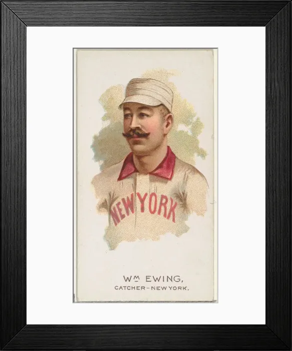 Framed Print : William Ewing, Baseball Player, Catcher, New York, from Worlds Champions Framed Print : William Ewing, Baseball Player, Catcher, New York, from Worlds Champions
