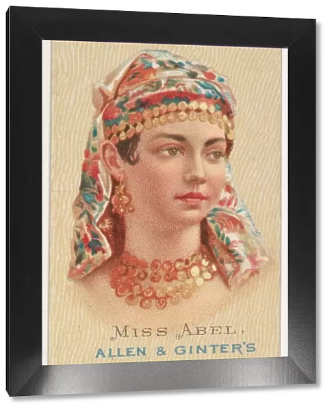 Miss Abel, from Worlds Beauties, Series 2 (N27) for Allen & Ginter Cigarettes, 1888